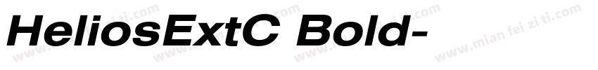 HeliosExtC Bold字体转换